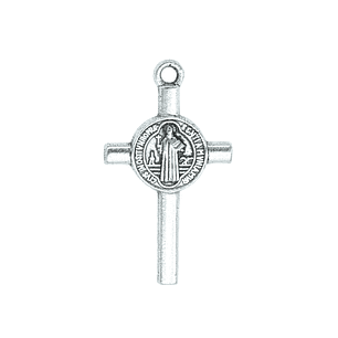 SAMAK PLATEADA DIJE 39 CRUZ SAN BENITO 23MM 