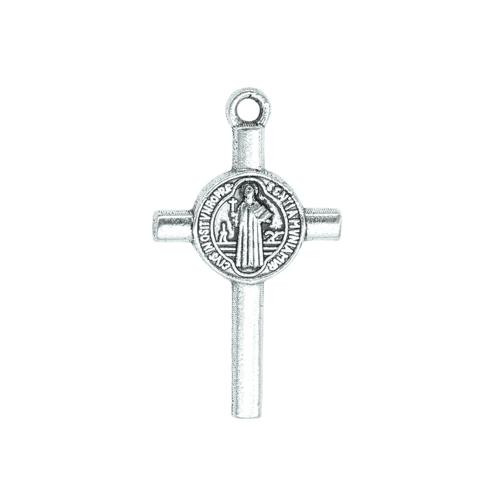 SAMAK PLATEADA DIJE 39 CRUZ SAN BENITO 23MM  1