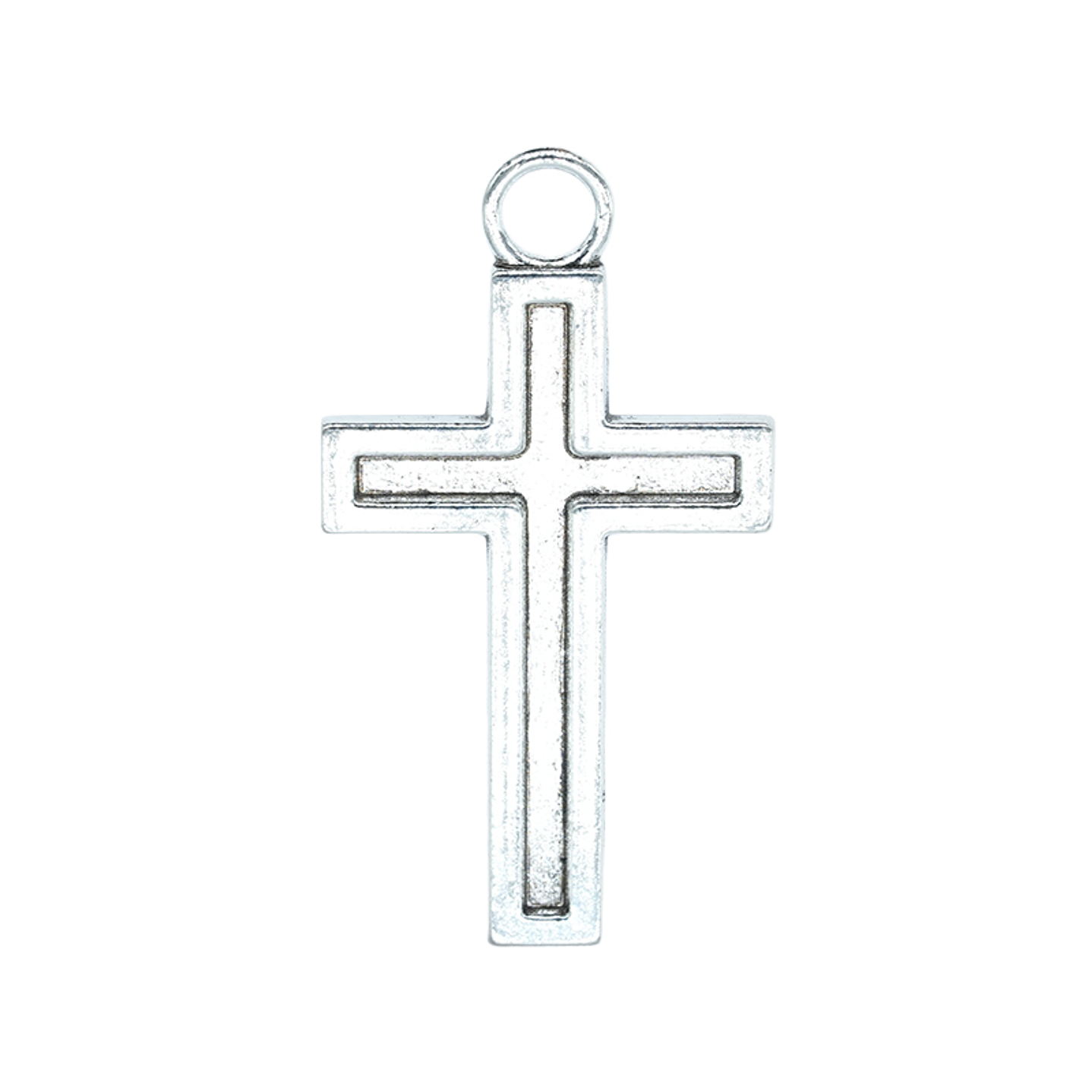 SAMAK PLATEADA DIJE CRUZ 20*30MM  189 1