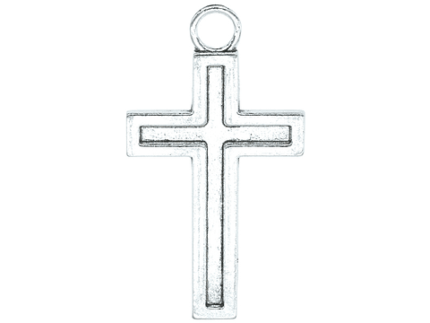 SAMAK PLATEADA DIJE CRUZ 20*30MM  189