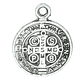 SAMAK PLATEADA DIJE 38 MEDALLA SAN BENITO 12MM  - Miniatura 2