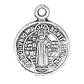 SAMAK PLATEADA DIJE 38 MEDALLA SAN BENITO 12MM  - Miniatura 1
