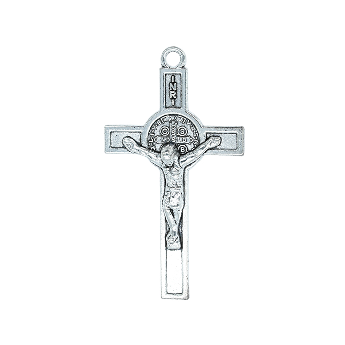 SAMAK PLATEADA DIJE CRISTO SAN BENITO 28*48MM  196 1