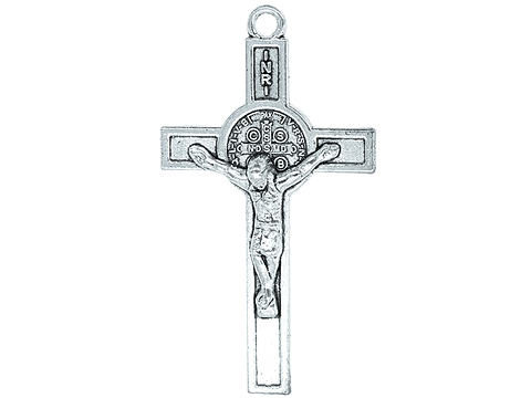 SAMAK PLATEADA DIJE CRISTO SAN BENITO 28*48MM  196