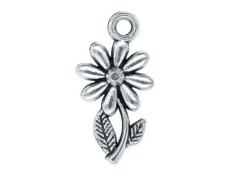 SAMAK PLATEADA DIJE GIRASOL 10*15MM  200