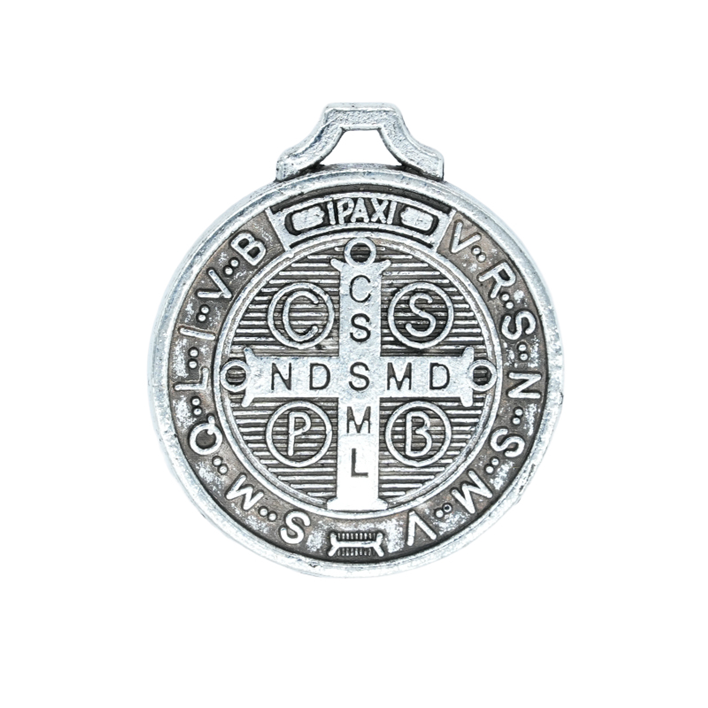 SAMAK PLATEADA DIJE SAN BENITO 22MM  202 2