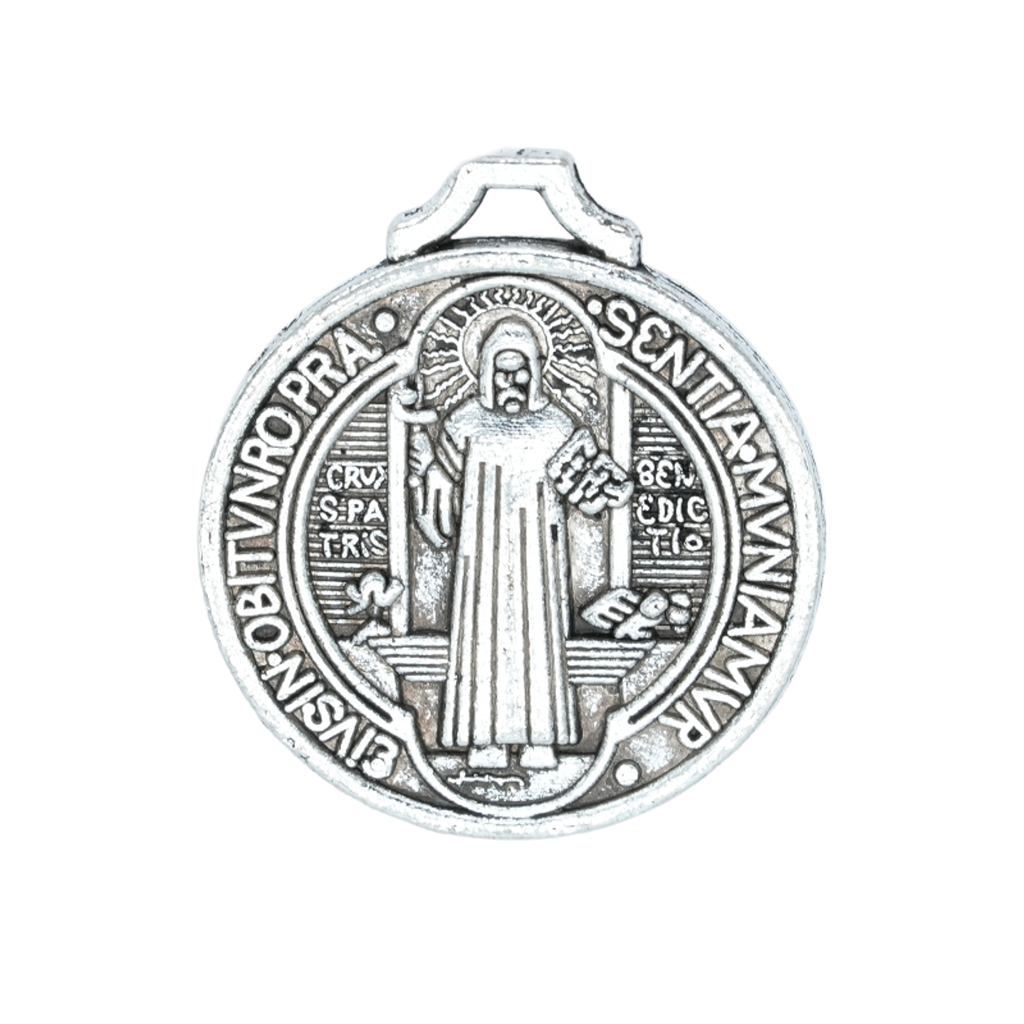 SAMAK PLATEADA DIJE SAN BENITO 22MM  202 1