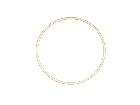 ACERO DORADO CIRCULO FIGURA 10MM 