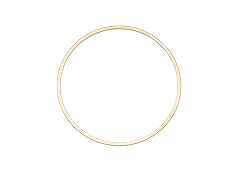 ACERO DORADO CIRCULO FIGURA 12MM 