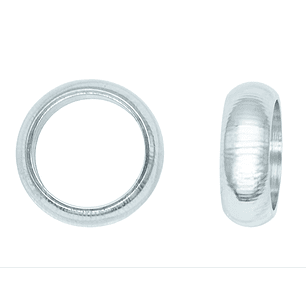 ACERO PLATEADO ARGOLLA GRUESA 6.0MM 