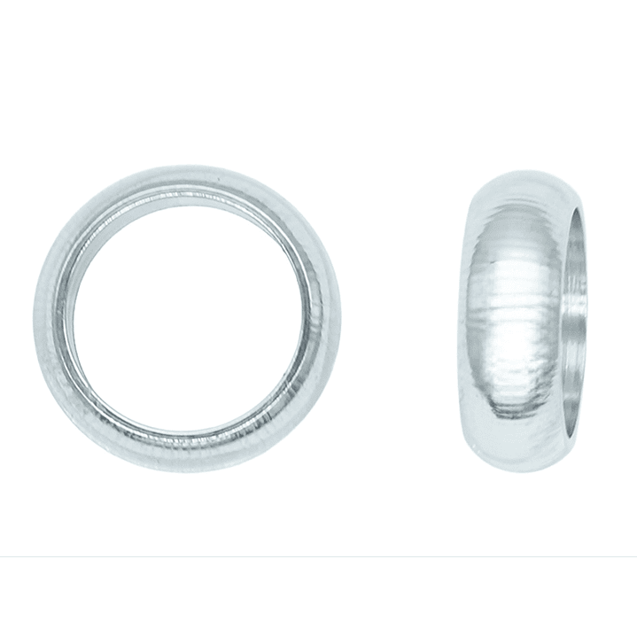 ACERO PLATEADO ARGOLLA GRUESA 6.0MM  1