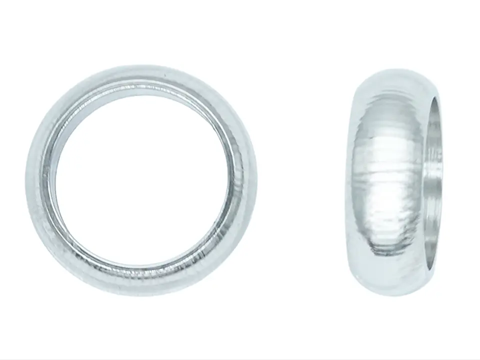 ACERO PLATEADO ARGOLLA GRUESA 6.0MM  1
