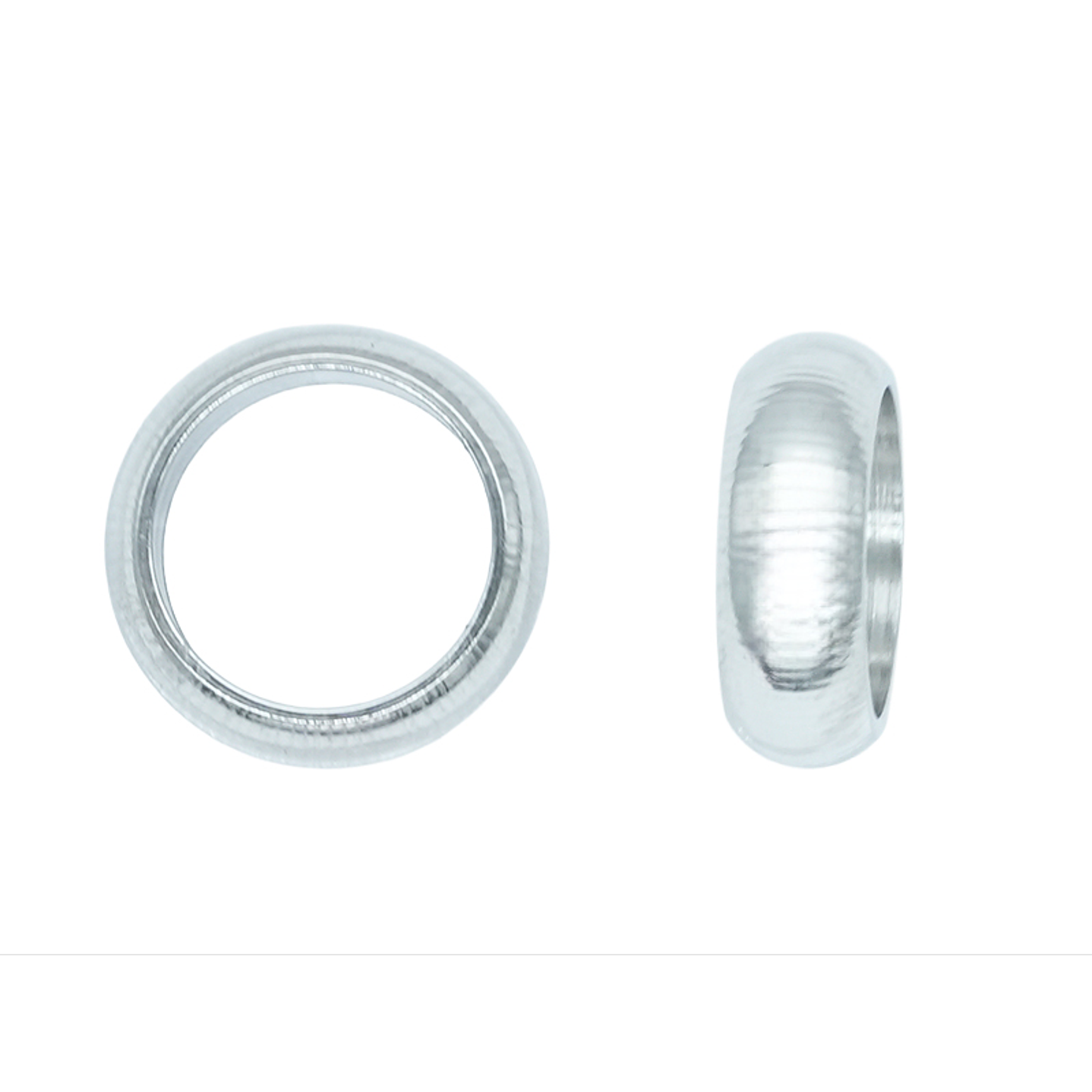 ACERO PLATEADA ARGOLLA 5.0MM GRUESA 1