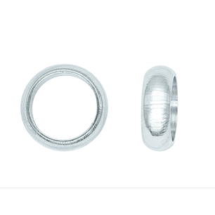 ACERO PLATEADA ARGOLLA 5.0MM GRUESA