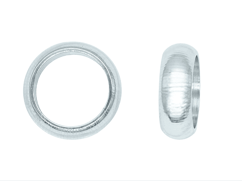 ACERO PLATEADA ARGOLLA 5.0MM GRUESA
