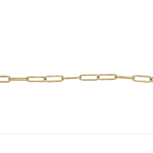 ACERO DORADO CADENA OVALADA LISA 1*4*12MM 