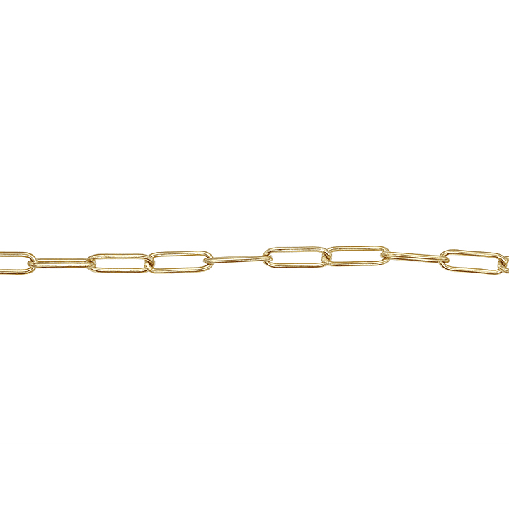 ACERO DORADO CADENA OVALADA LISA 1*4*12MM  1