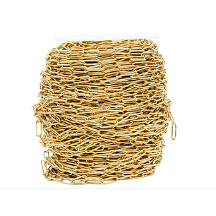 ACERO DORADO CADENA OVALADA LISA 1*4*12MM 