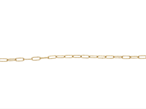 ACERO DORADO  CADENA OVALADO 0.6*2.5*5MM