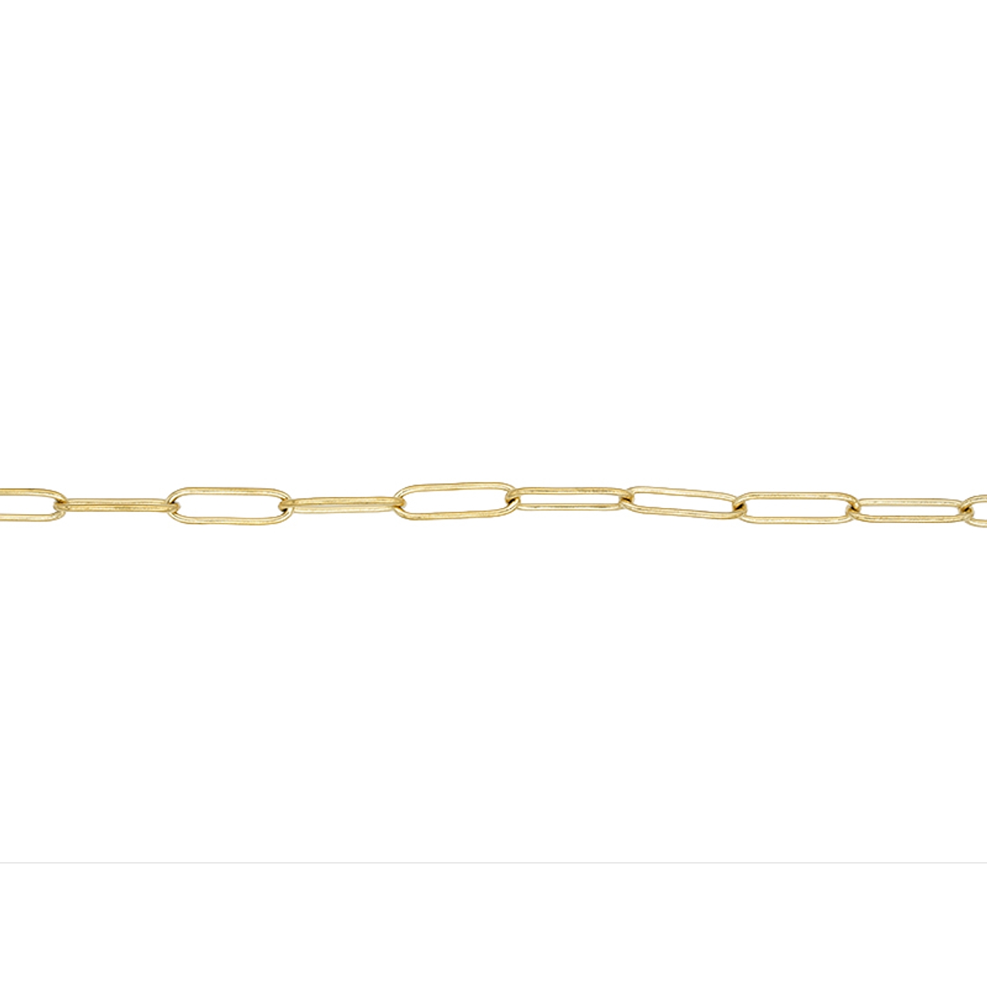 ACERO DORADO CADENA OVALADA LISA 0.8*4*12MM 1