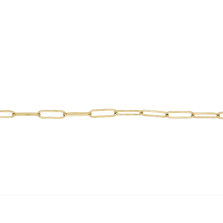 ACERO DORADO CADENA OVALADA LISA 0.8*4*12MM 1