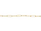 ACERO DORADO CADENA OVALADA LISA 0.8*4*12MM - Miniatura 1