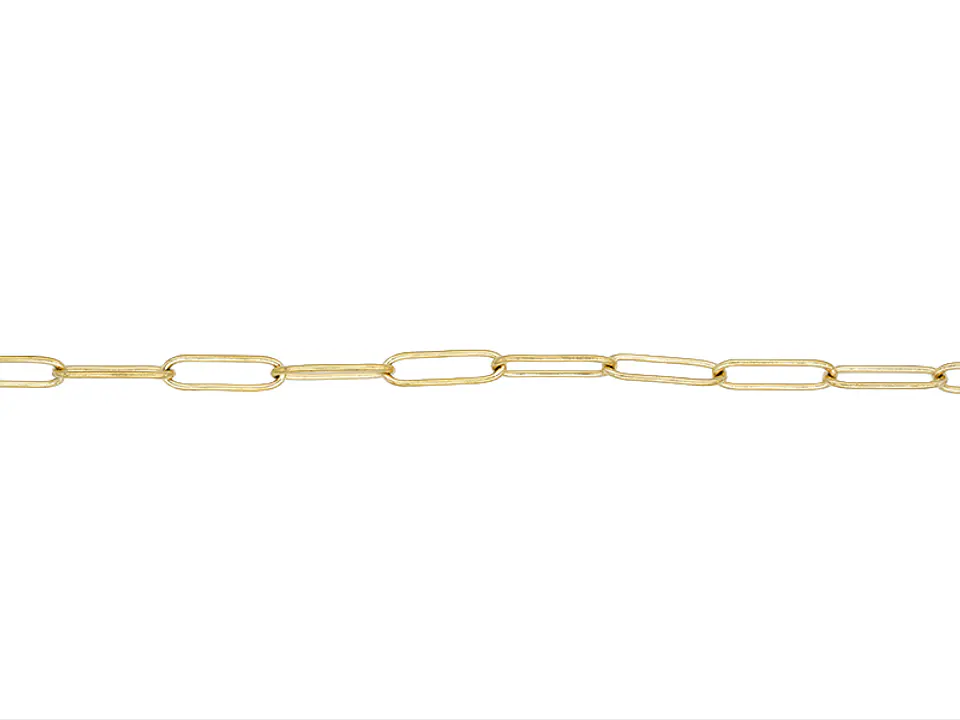 ACERO DORADO CADENA OVALADA LISA 0.8*4*12MM 1