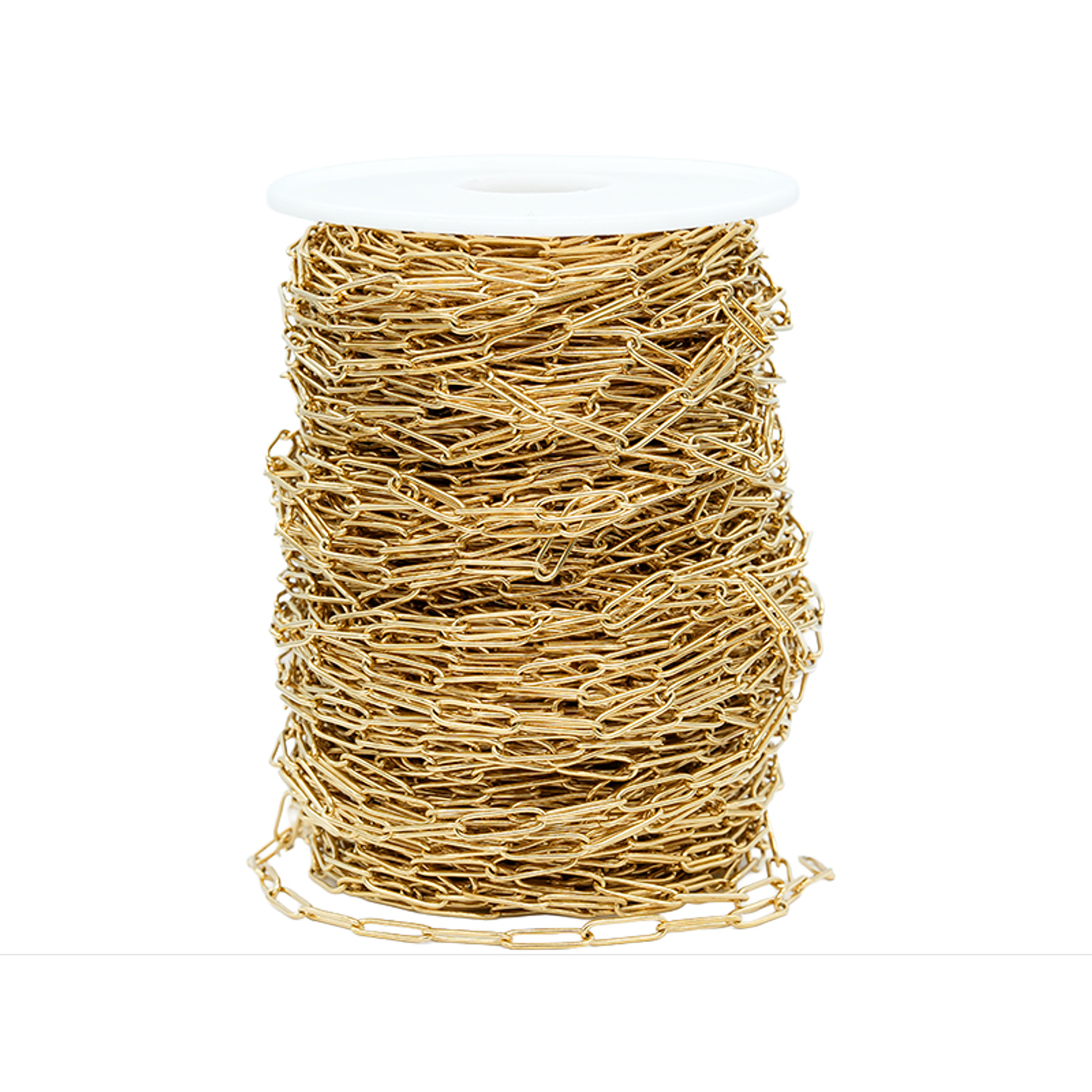 ACERO DORADO CADENA OVALADA LISA 0.8*4*12MM 2