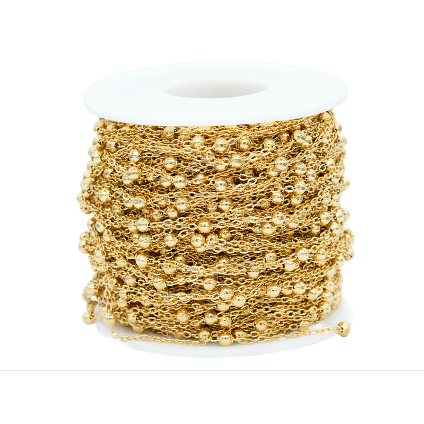 ACERO DORADO CADENA 0.4M SEPRADOR BALIN 4MM 2