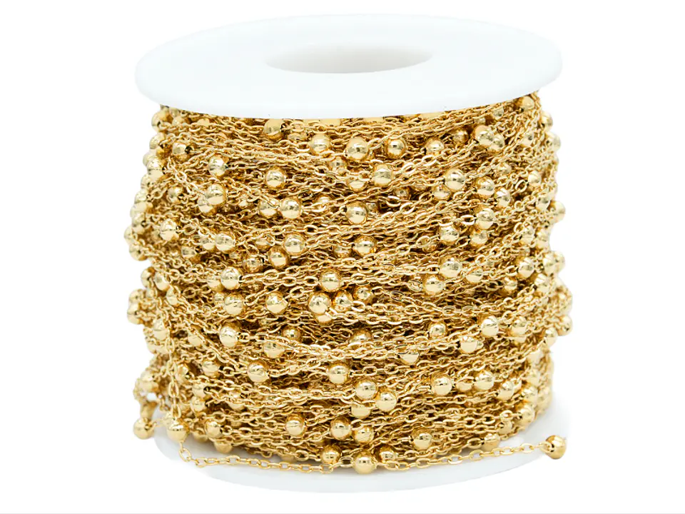 ACERO DORADO CADENA 0.4M SEPRADOR BALIN 4MM 2