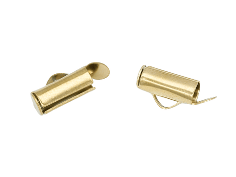 ACERO DORADO TERMINAL FLAUTA (MIYUKI-CHAQUIRA) 10MM 