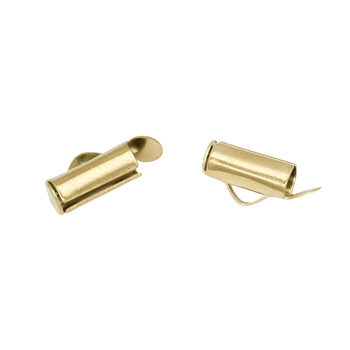 ACERO DORADO TERMINAL FLAUTA (MIYUKI-CHAQUIRA) 10MM  1