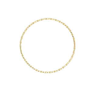 ACERO DORADO ARGOLLA ENTORCHADA 20MM 