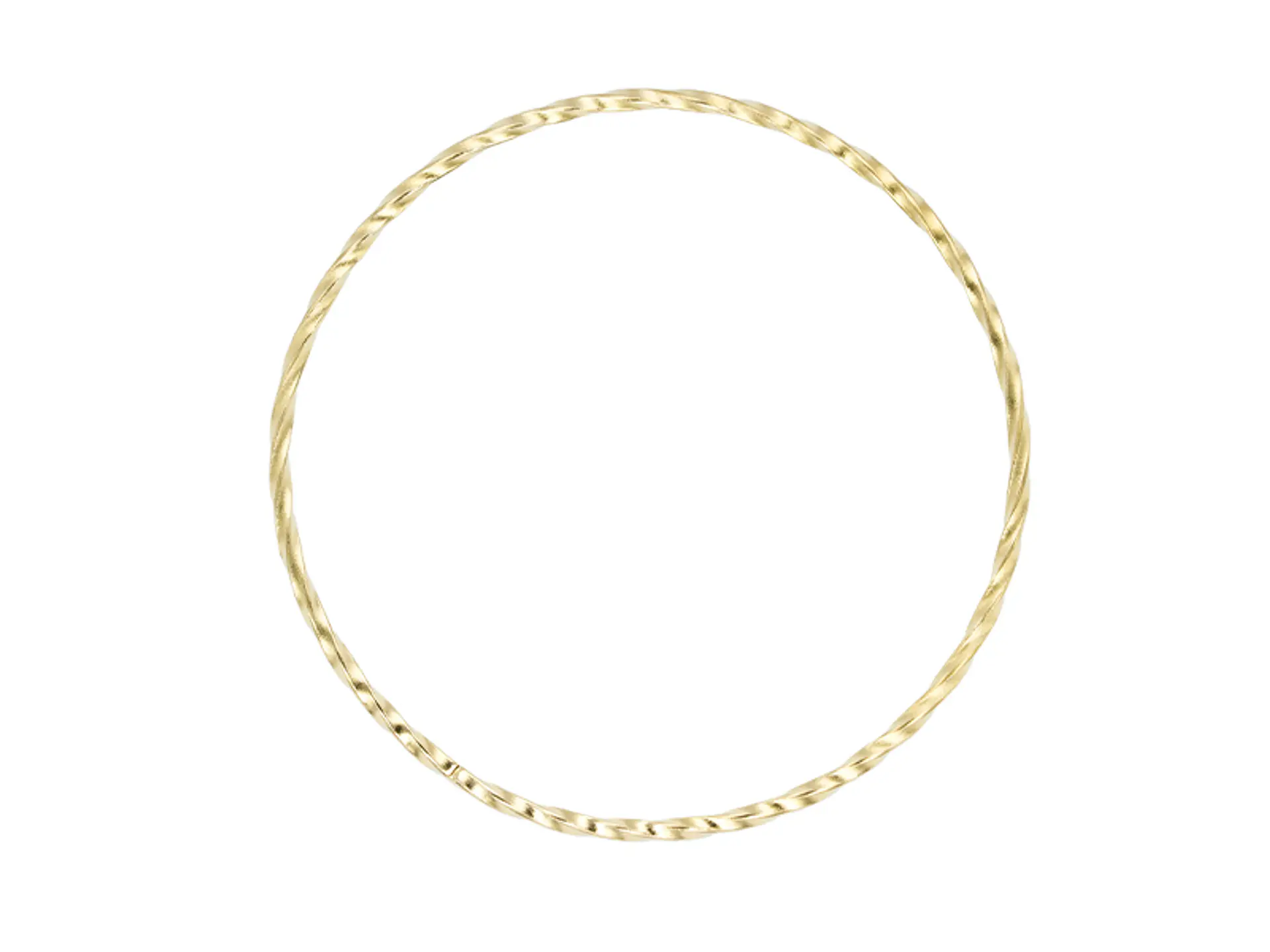 ACERO DORADO ARGOLLA ENTORCHADA 20MM  1