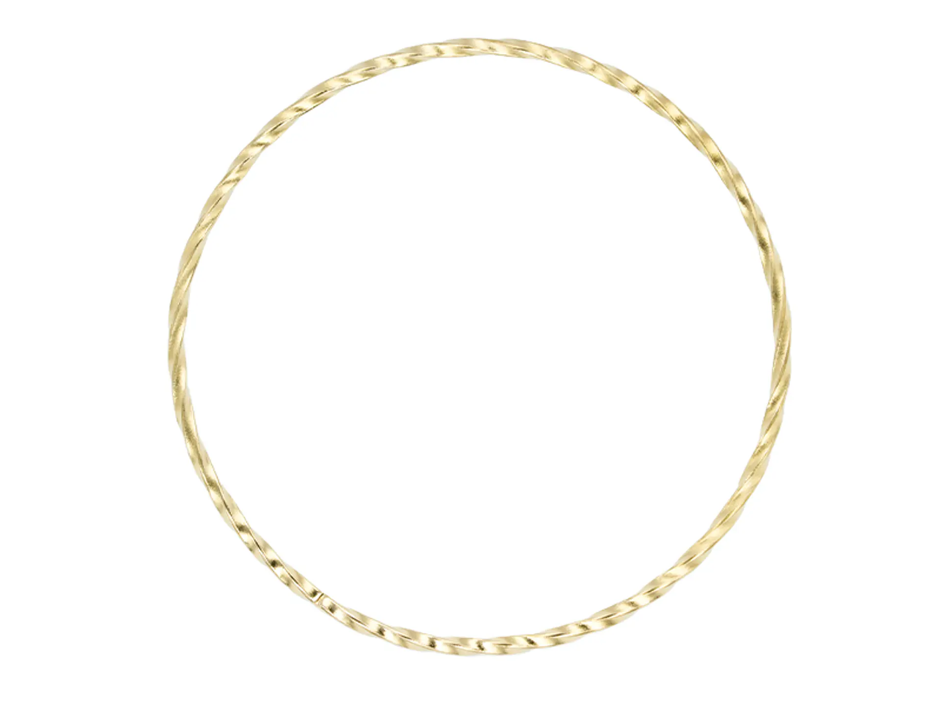 ACERO DORADO ARGOLLA ENTORCHADA 30MM  1