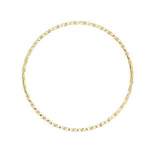 ACERO DORADO ARGOLLA ENTORCHADA 40MM 