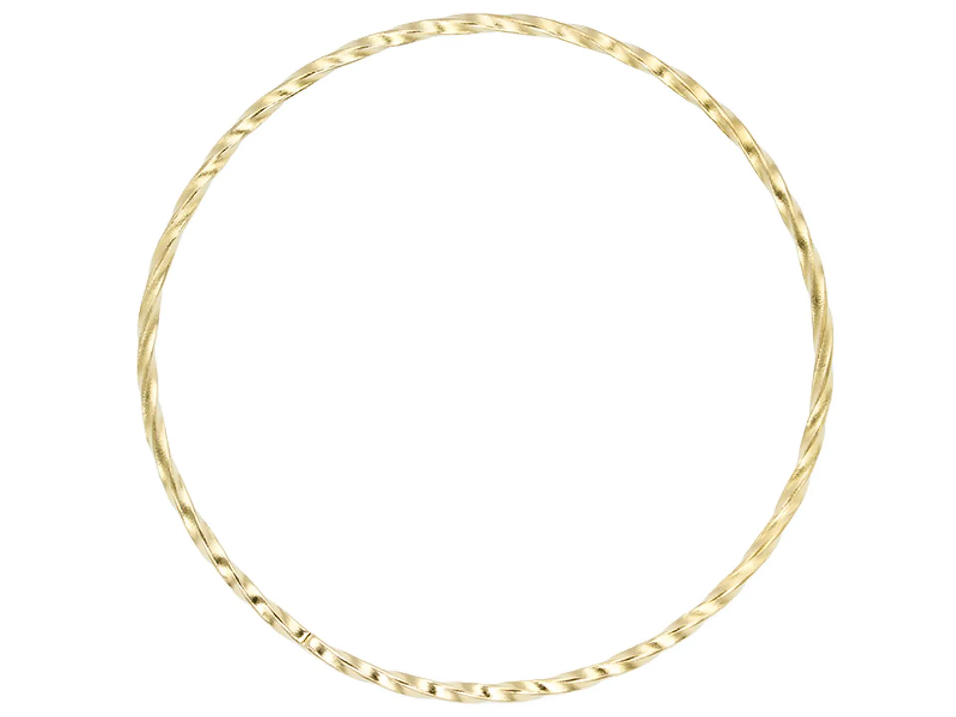 ACERO DORADO ARGOLLA ENTORCHADA 40MM  1
