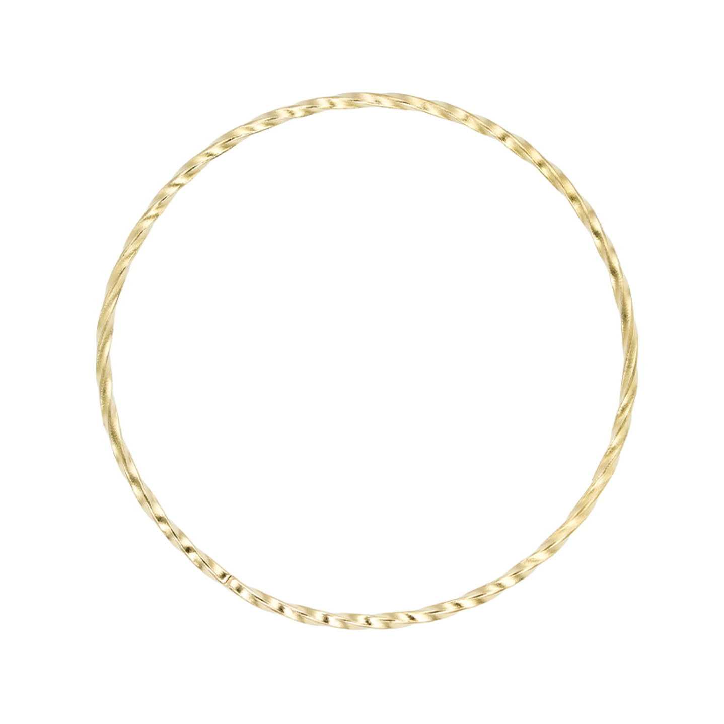 ACERO DORADO ARGOLLA ENTORCHADA 50MM  1