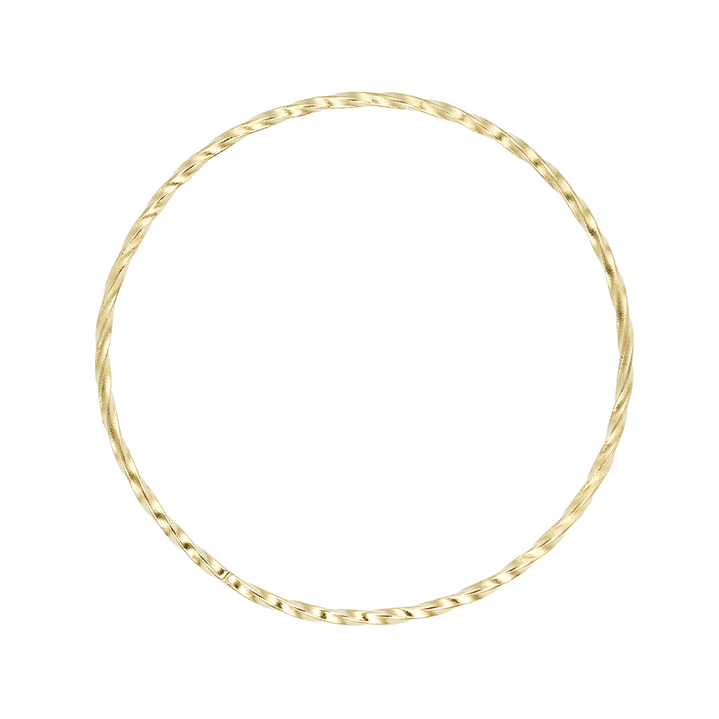 ACERO DORADO ARGOLLA ENTORCHADA 50MM  1