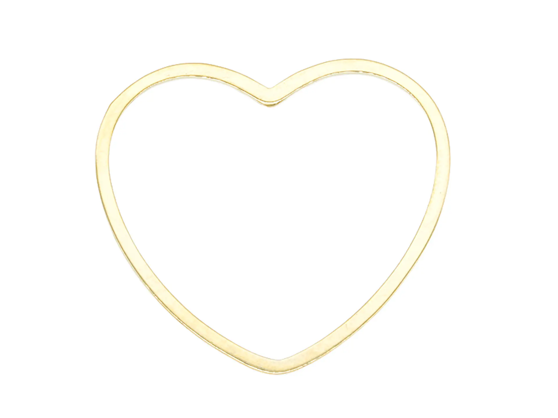 ACERO DORADO CORAZON  20MM SILUETA 1