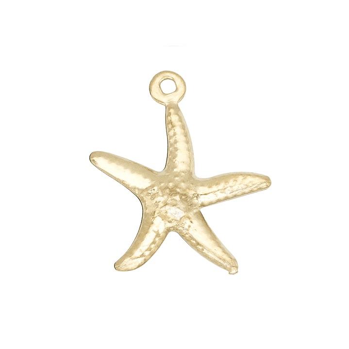 ACERO DORADO DIJE ESTRELLA DE MAR 17*15MM  1