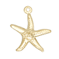 ACERO DORADO DIJE ESTRELLA DE MAR 17*15MM  - Miniatura 1