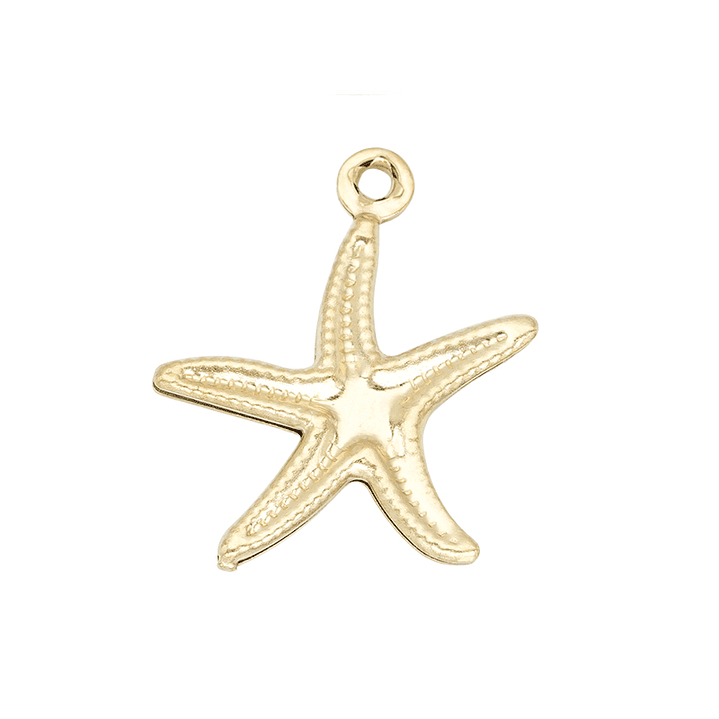 ACERO DORADO DIJE ESTRELLA DE MAR 17*15MM  2