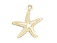 ACERO DORADO DIJE ESTRELLA DE MAR 17*15MM  - Miniatura 2