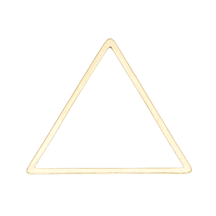 ACERO DORADO TRIANGULO FIGURA 20MM 