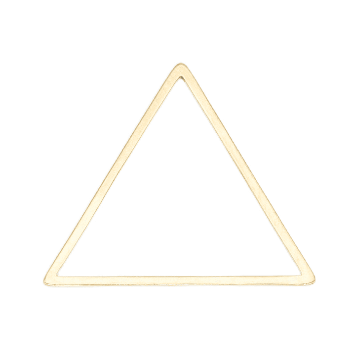 ACERO DORADO TRIANGULO FIGURA 20MM  1