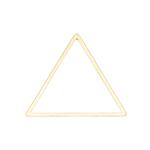 ACERO DORADO TRIANGULO FIGURA 16MM