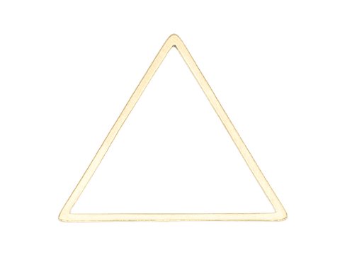 ACERO DORADO TRIANGULO FIGURA 16MM