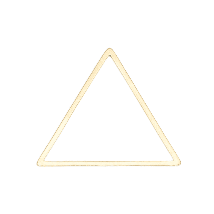 ACERO DORADO TRIANGULO FIGURA 16MM 1