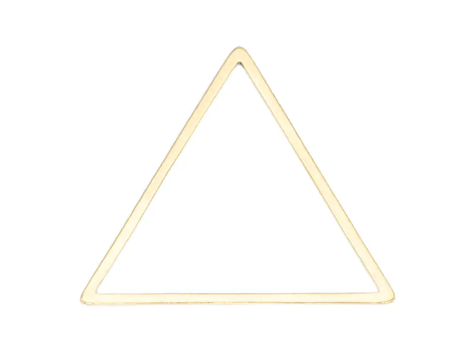 ACERO DORADO TRIANGULO FIGURA 16MM 1